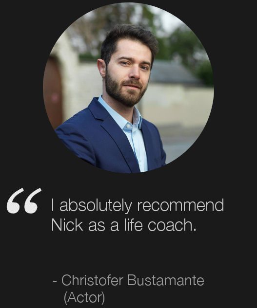 London Life Coach Nick Hatter's client Christofer Bustmante