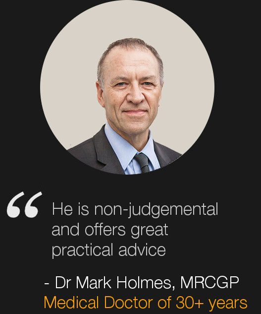 London Life Coach Nick Hatter's client Dr Mark Holmes